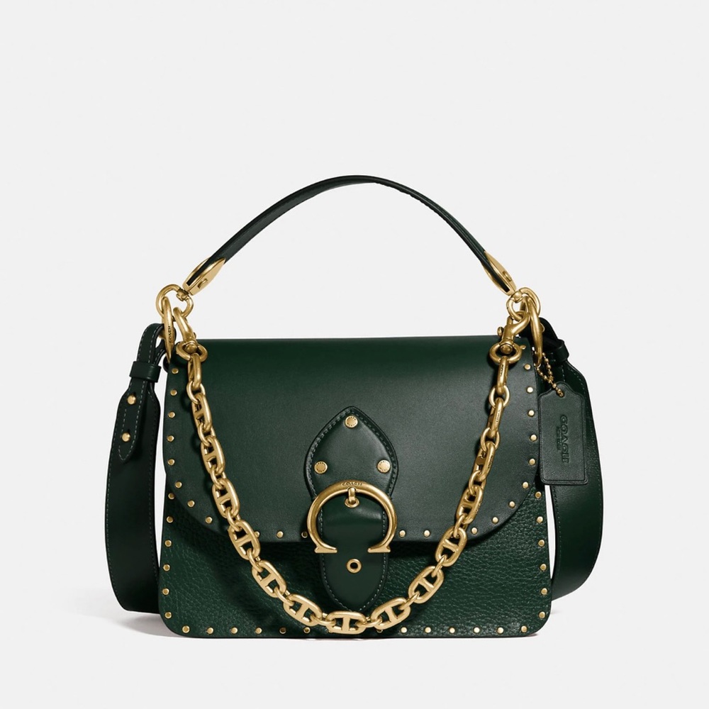 Like New Coach Beat Shoulder Bag with Rivets